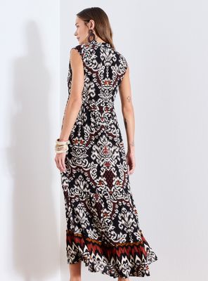 Imagen 2 del producto Vestido Estampado con Recogido