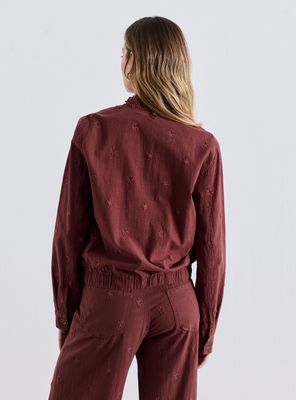 Imagen 2 del producto Chaqueta Full Bordada con Flores a Tono