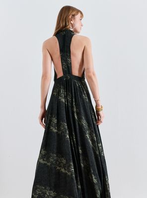 Imagen 2 del producto Vestido Estampado y Detalle de Cierre en Espalda