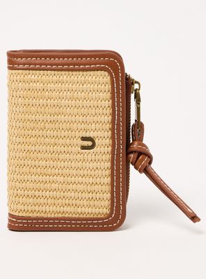 Billetera Bicolor Papel Raffia