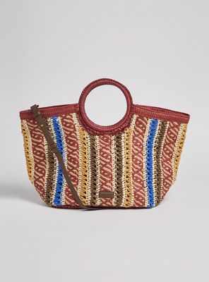 Cartera de Mano de Papel Raffia