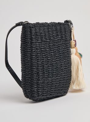 Imagen 2 del producto Porta Celular de Papel Raffia y Pompones