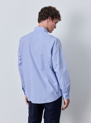 Imagen 2 del producto Camisa Poplin Algodon Mini Cuadros Bolsillo