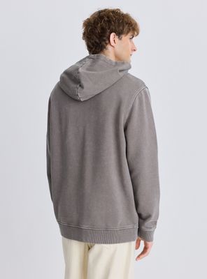 Imagen 2 del producto Polerón Bolsillo Canguro con Capucha Lavada Relaxed Fit