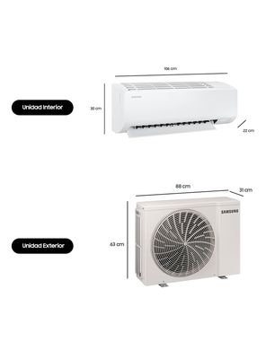 Imagen 2 del producto Aire Acondicionado Split Muro Wind Inverter 24000 BTU AR50F24C1FH/ZS