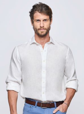 Camisa Lino Sin Bolsillo