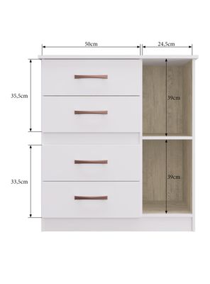 Imagen 2 del producto Cómoda Caribe 1 Puerta 92x39x80 cm