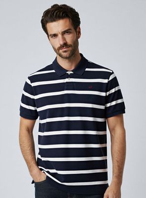 Imagen 1 del producto Polera Pique con Cuello Rayada