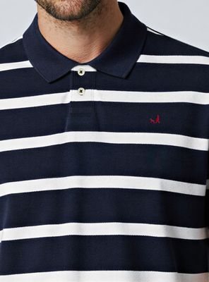 Imagen 2 del producto Polera Pique con Cuello Rayada