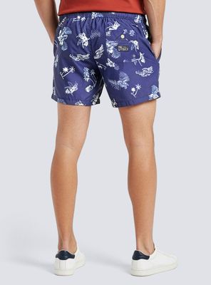 Imagen 2 del producto Traje de Baño Clásico Estampado Quick Dry Nav