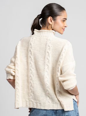 Imagen 2 del producto Chaleco Trenzado Dudinka Crudo