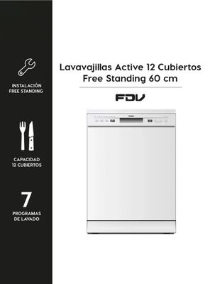 Imagen 2 del producto Lavavajillas Frontal 12 Cubiertos Active Free Standing 60 cm 14580