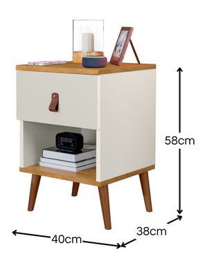 Imagen 2 del producto Velador Larissa 58x38x38 cm