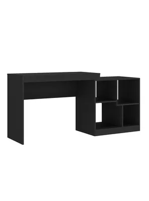 Escritorio Librero 2 Repisas Negro