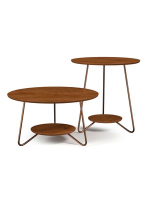 Mesa de Centro Liz + Mesa Lateral Redonda