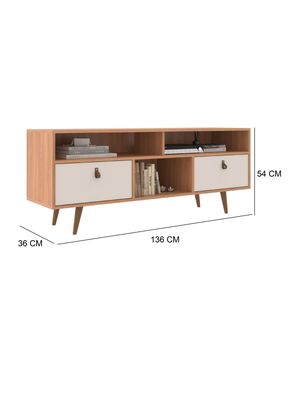 Imagen 2 del producto Rack TV Chicago Freijo/Off White