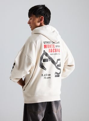 Imagen 2 del producto Polerón Capucha Estampado Boxy Fit