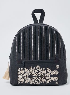 Mochila Canvas Bordada