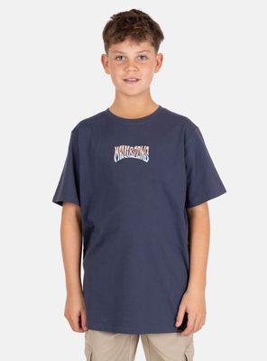 Polera Diseño Logo con Olas Espalda