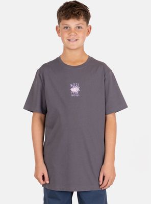 Polera Estampado Tiburón Espalda Grey
