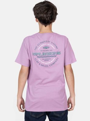 Imagen 2 del producto Polera Estampado Logo Espalda Bordeaux