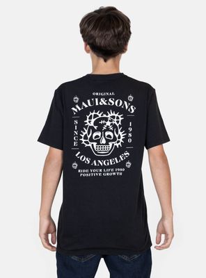 Imagen 2 del producto Polera Estampado Espalda Calavera Stencil