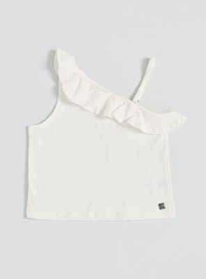 Polera un Hombro con Vuelos