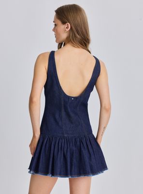 Imagen 2 del producto Vestido Escote Espalda Denim