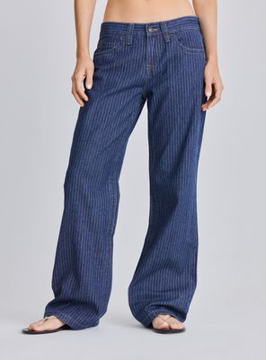 Pantalón Straight Rayas