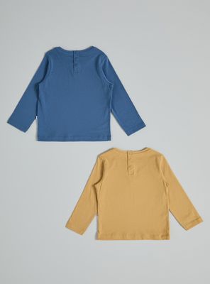 Imagen 2 del producto Polera Bipack Lisa con Bolsillo en Pecho