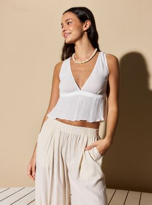 Blusa Lazo Ajustable Cintura