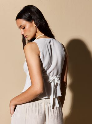 Imagen 2 del producto Blusa Lazo Ajustable Cintura