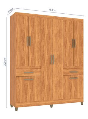 Imagen 2 del producto Clóset Aveiro 8 Puertas 2 Cajones