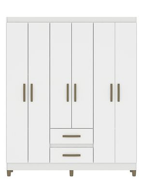 Clóset Coimbra 6 Puertas 2 Cajones