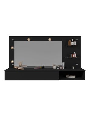 Imagen 1 del producto Tocador Aereo Lumiere Negro 1 Cajón