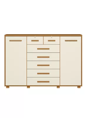 Cómoda Fontana 2 Puertas con 7 Cajones