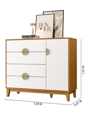 Imagen 2 del producto Cómoda IPE Blanco 1 Puerta y 4 Cajones