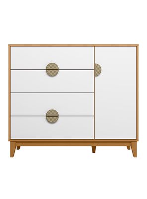 Cómoda IPE Blanco 1 Puerta y 4 Cajones