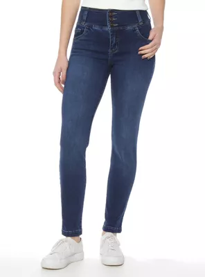 Jeans Pitillo Escultural Tiro Alto 3 Botones