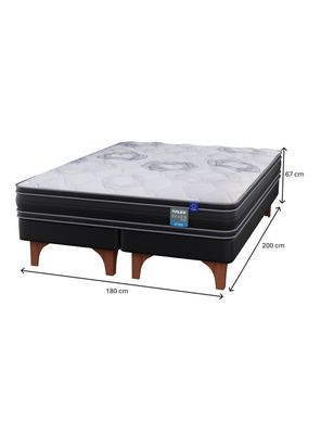 Imagen 2 del producto Cama Europea Seven Plus King + Set Mueble Colonia