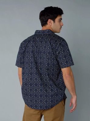 Imagen 2 del producto Camisa Estampada AE con Botones Piscina