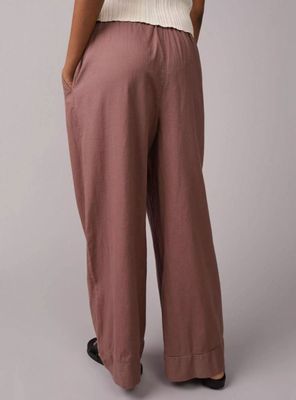 Imagen 2 del producto Pantalón Ae Cintura Alta Mezcla de Lino