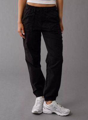 Pantalón Jogger Carga Holgado de Cintura Alta Stretch