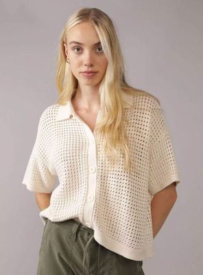 Polera Tejida con Botones