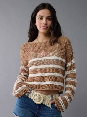 Imagen 1 del producto Chaleco Ae Tejido Rayado Corte