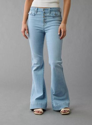 Jeans Acampanado de Cintura Súper Alta Ae Next Level