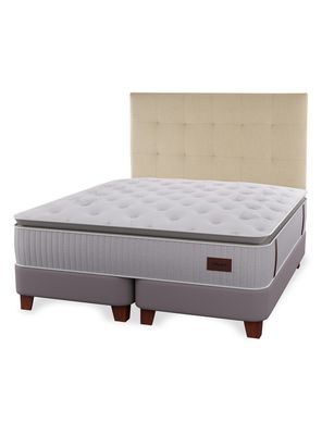 Cama Europea Heritage 2 Plazas 150x200 cm + Respaldo Crudo