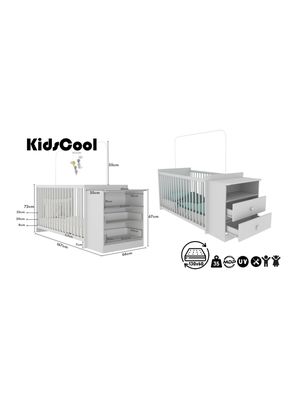 Imagen 2 del producto Cuna con Cómoda Blanco Mi Bebé