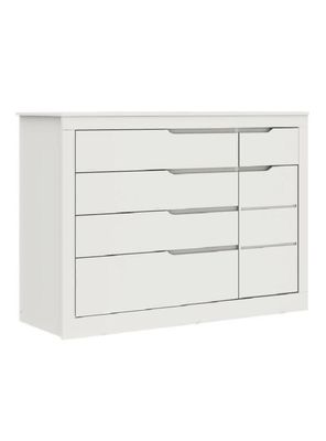 Cómoda Cleo 5 Cajones + Puerta Blanco