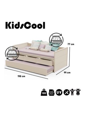 Imagen 2 del producto Cama Nido Lais Perla 3 Cajones